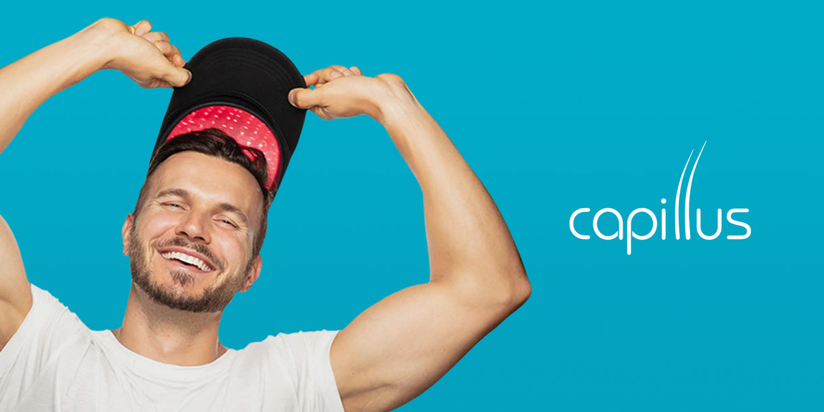 Man with Capillus hat