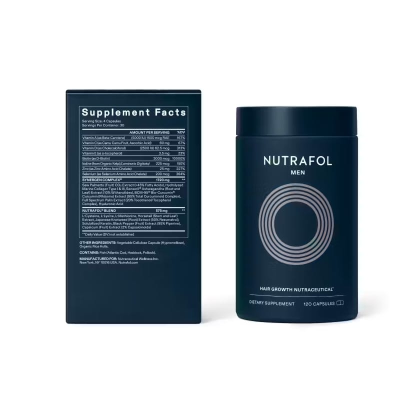 Nutrafol Men - Hair Growth Pack - Supplement Facts
