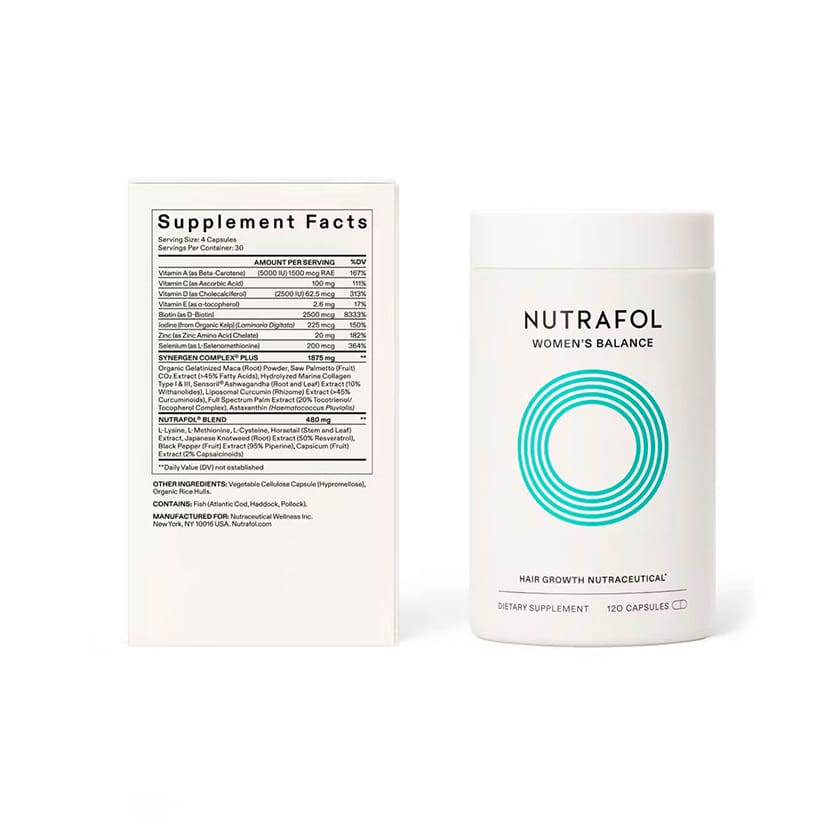 Nutrafol Women's Balance Hair Growth Pack - Supplement Facts